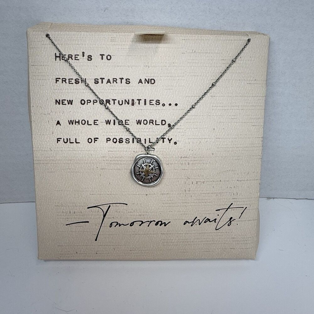 Demdaco Dear You “Tomorrow Awaits” Pendant Necklace New